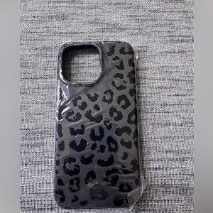 Velvet caviar iPhone 15 pro max. Black Leopard Print Phone Case. Brand new